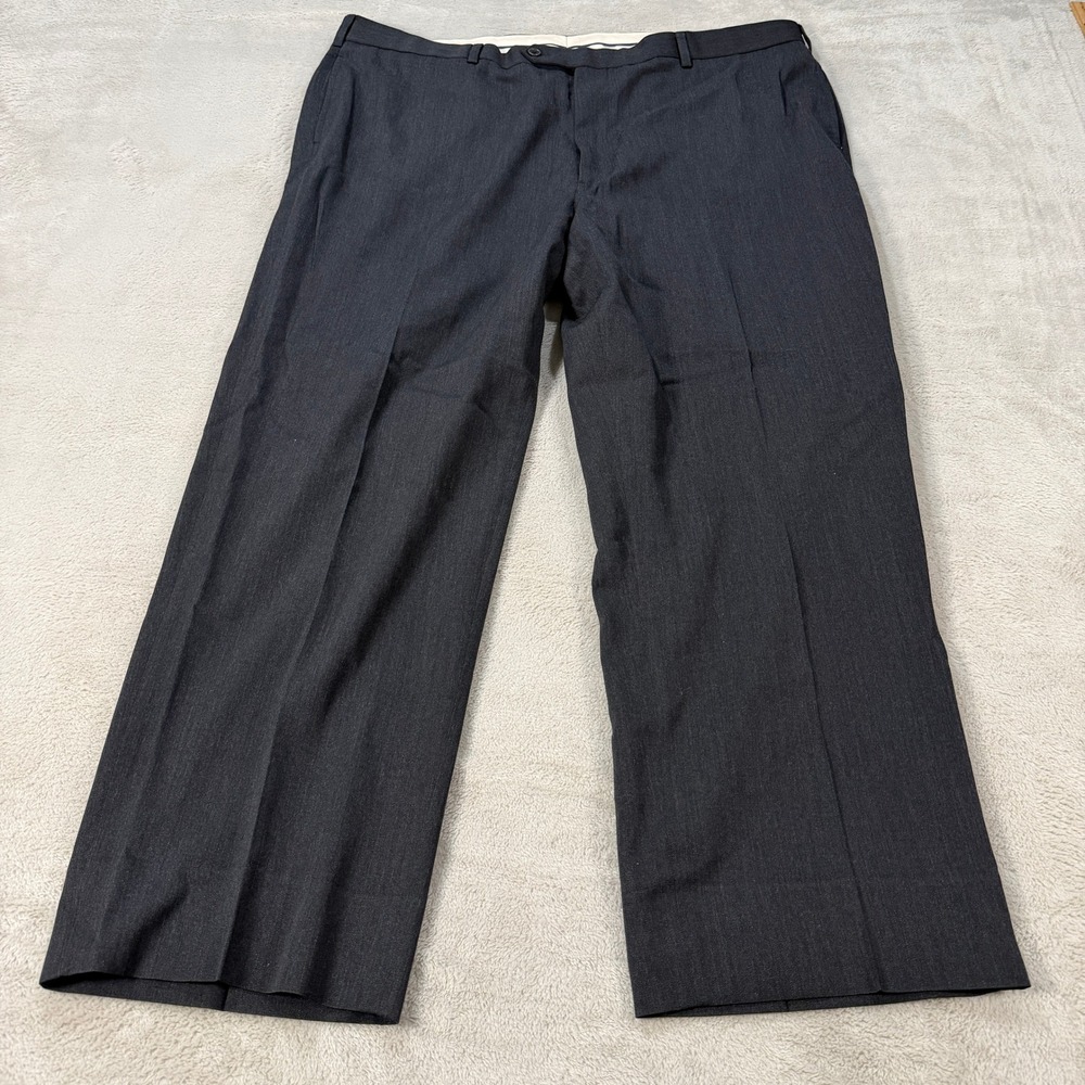 Brooks Brothers 1818 Madison Mens 44x29 Gray Wool Dress Pants Classic Fit Casual